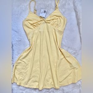 Ribbed skater Mini Dress